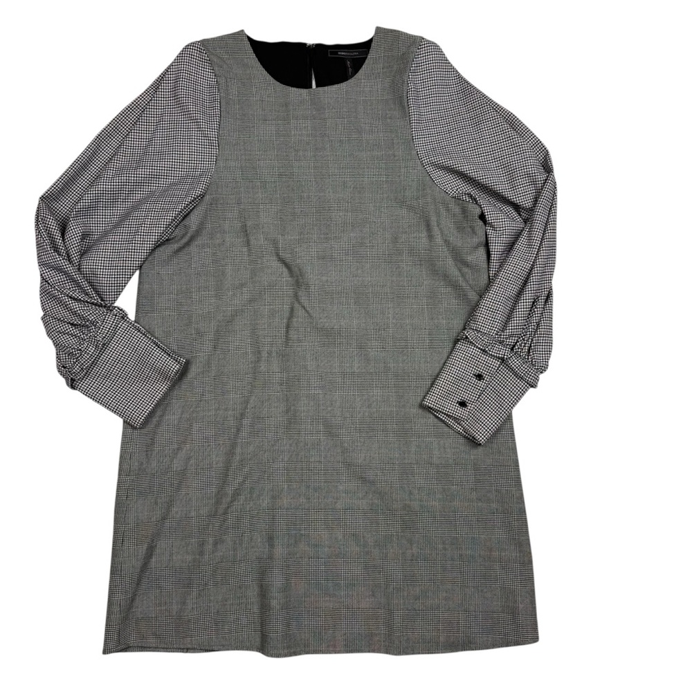 BCBGMaxAzria Ballon sleeve houndstooth dress - Picture 2 of 7